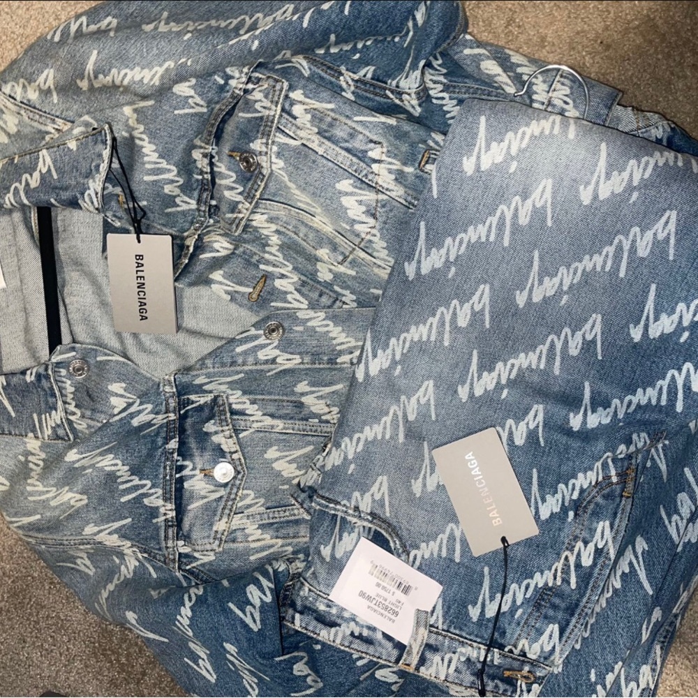 Balenciaga Jeans + Jean Jacket